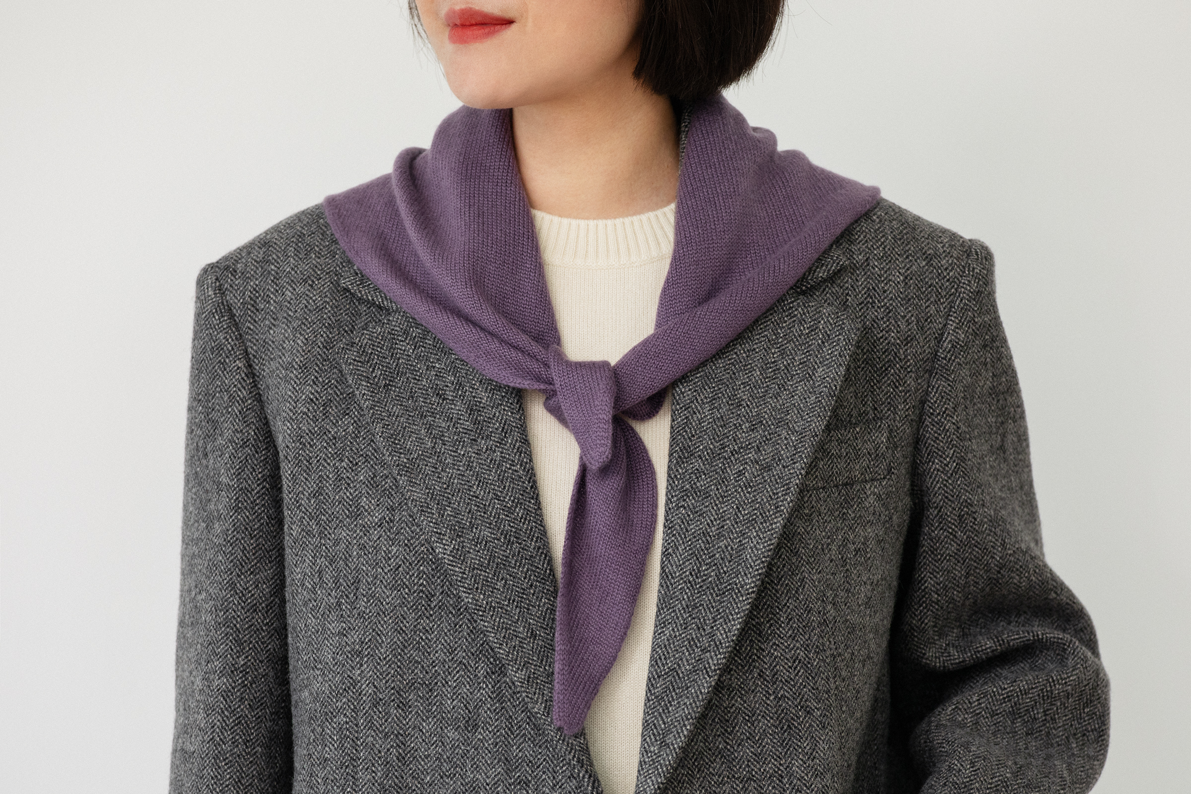 5针3根水溶羊绒三角巾