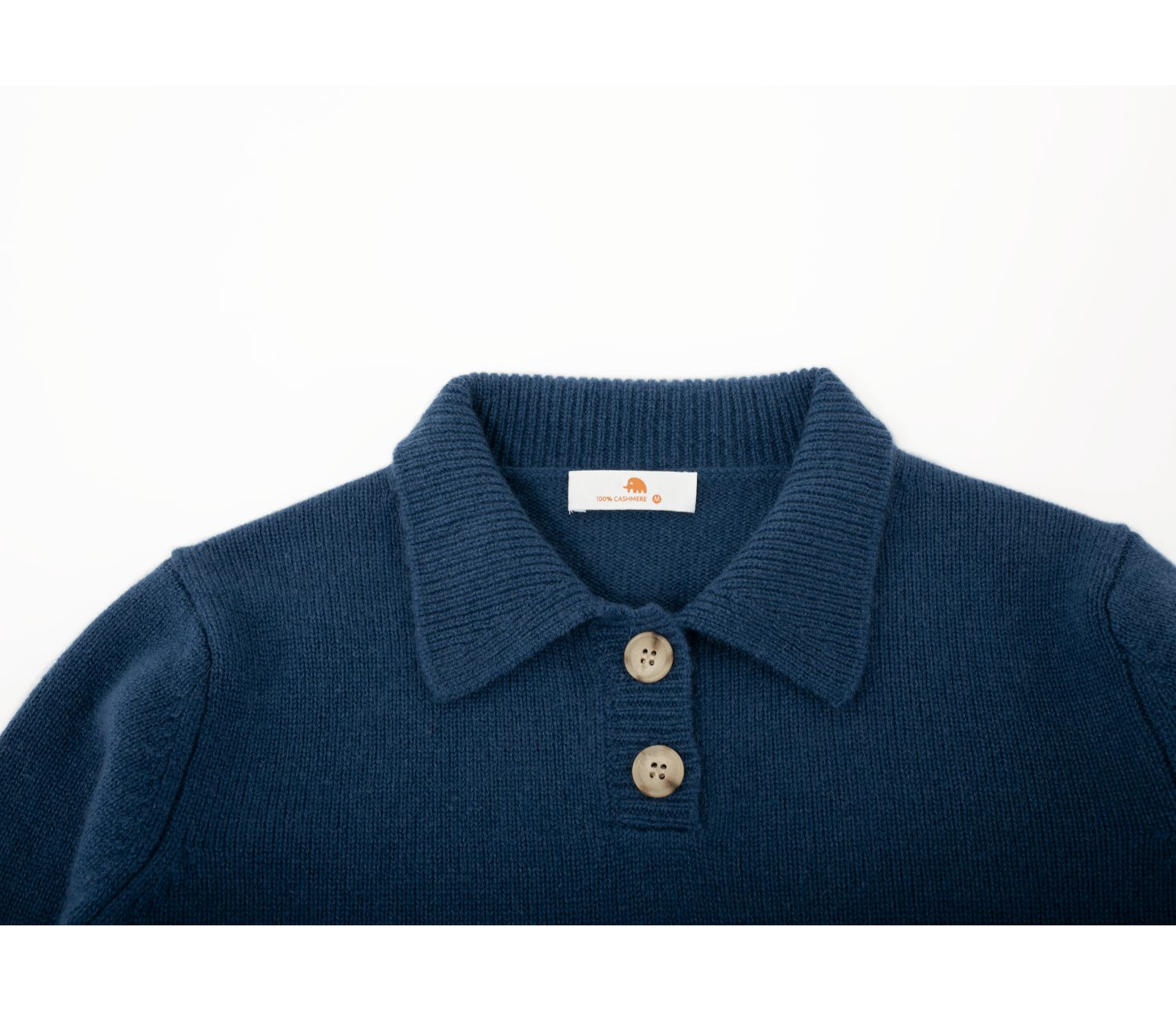 小金象 山羊绒100%-女7针中厚复古Polo领小翻领针织套头衫 康赛妮