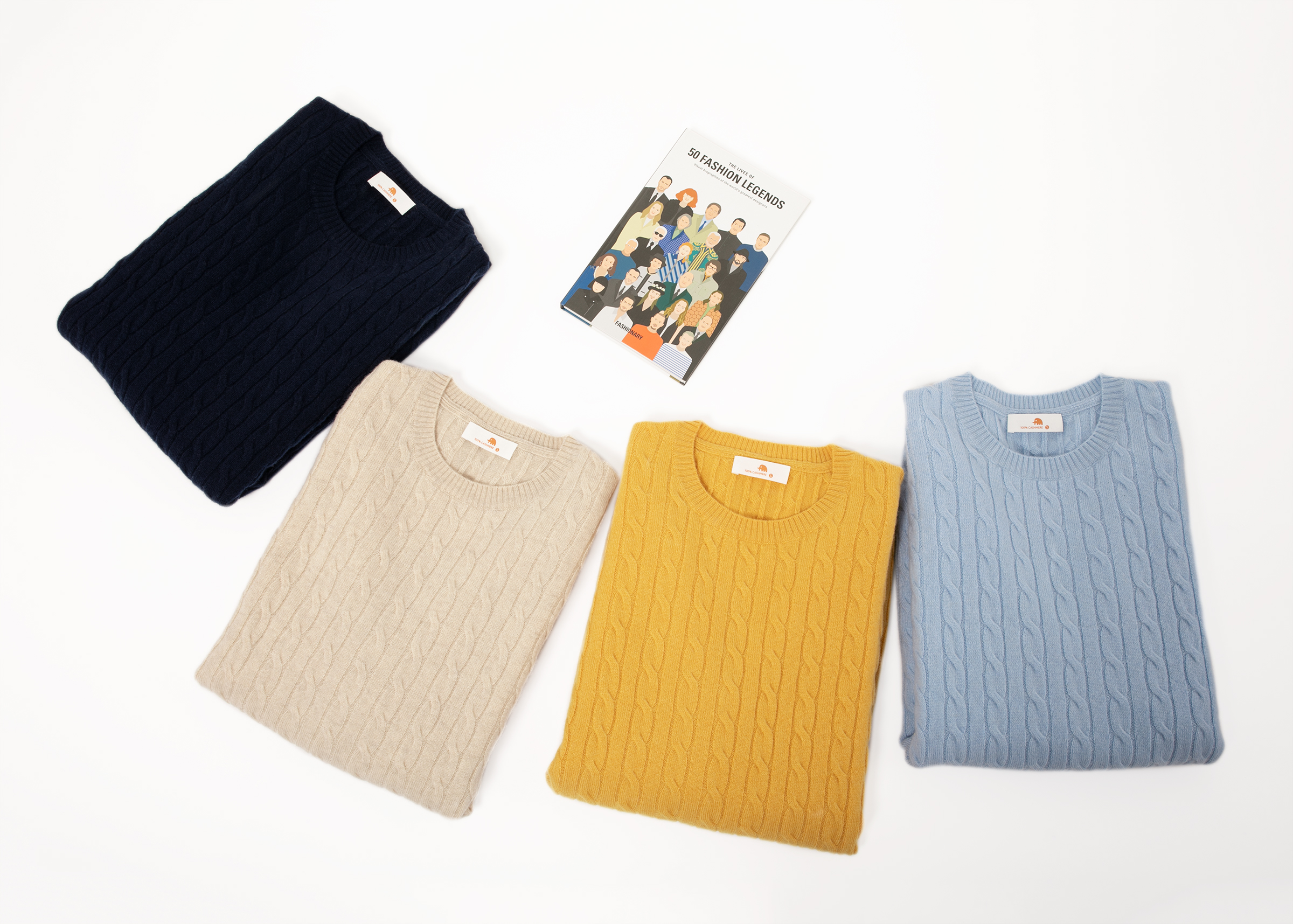 小金象 山羊绒100% - 复古休闲12针男士经典麻花圆领套头衫康赛妮