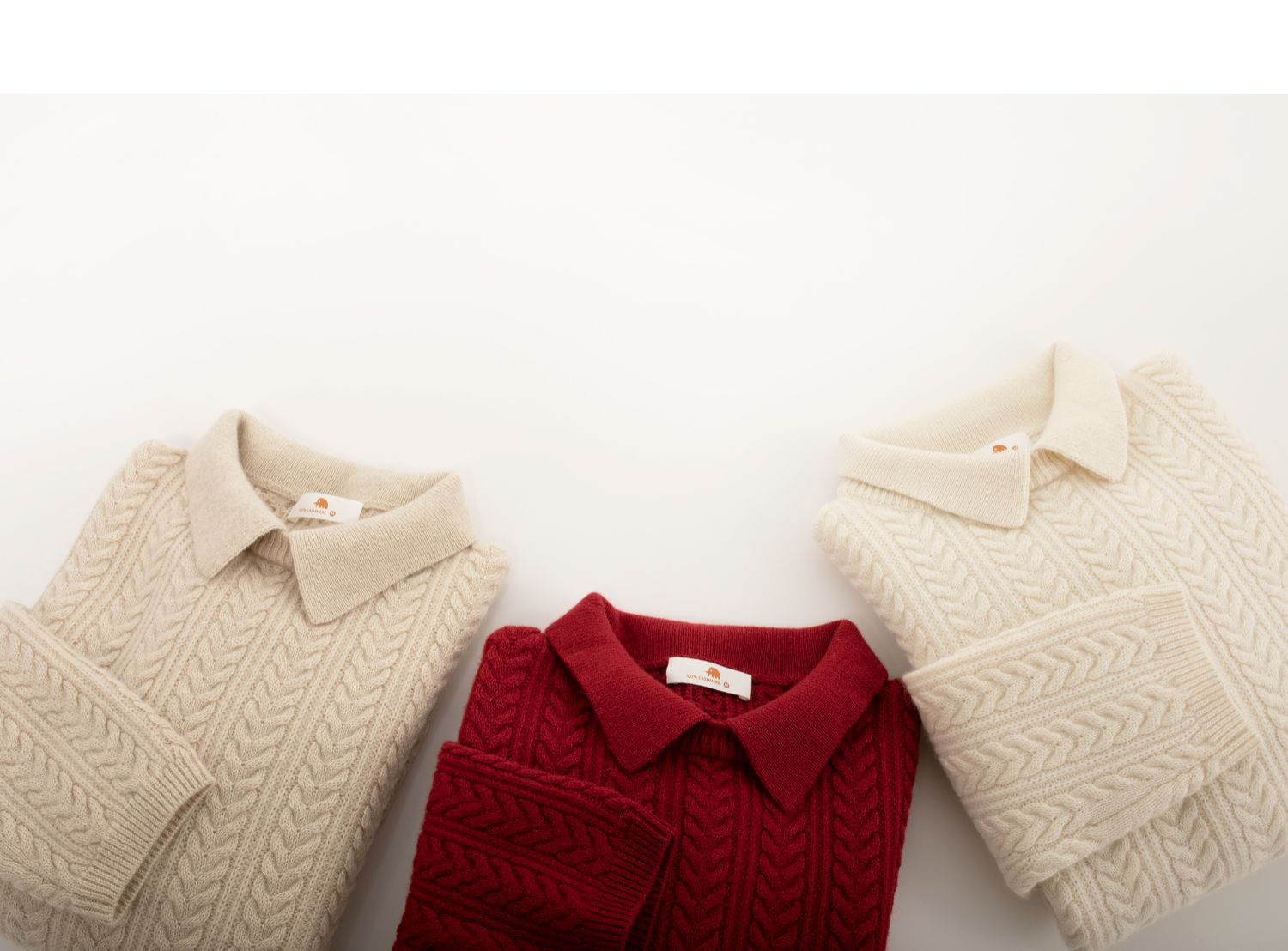 小金象 山羊绒100%-女9针麻花Polo小翻领宽松落肩袖套头衫 康赛妮