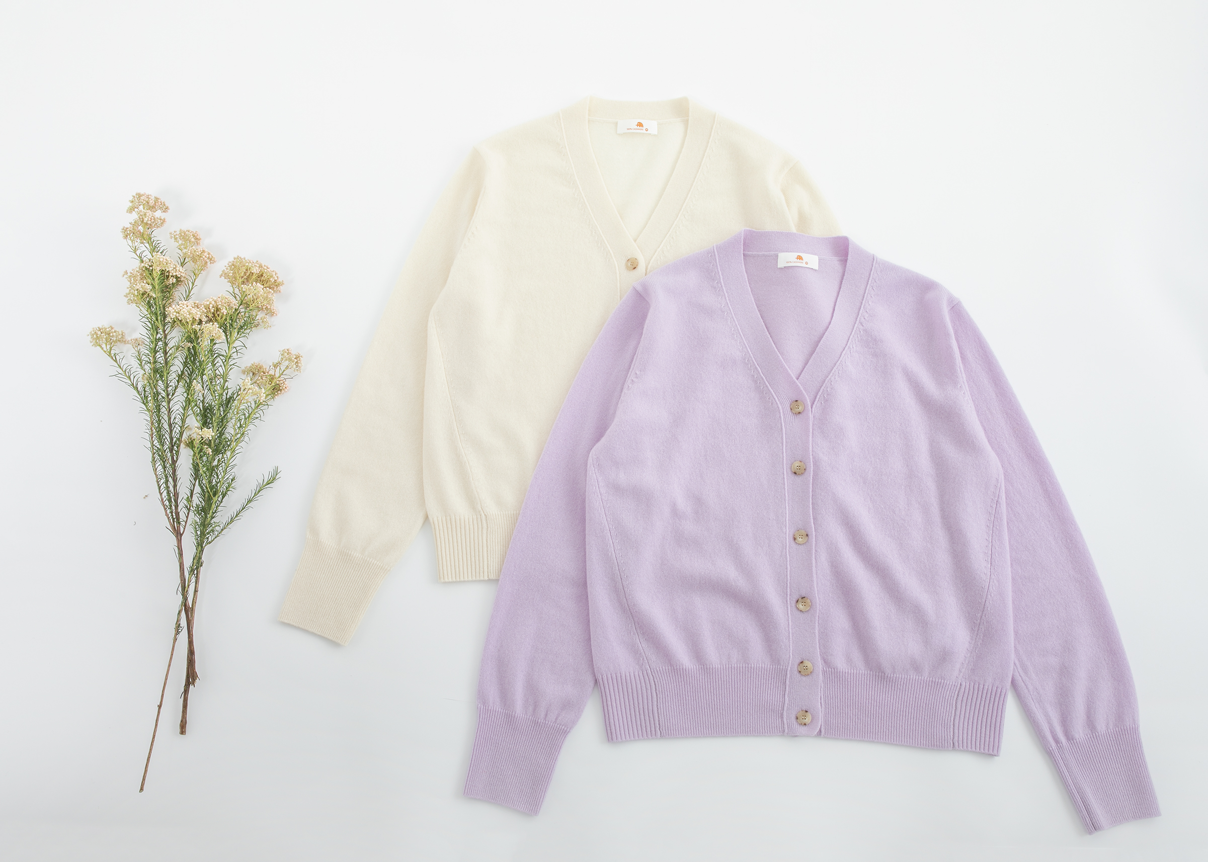 小金象 山羊绒100% -版型老好的基础短款V领开衫12针春秋通勤薄款