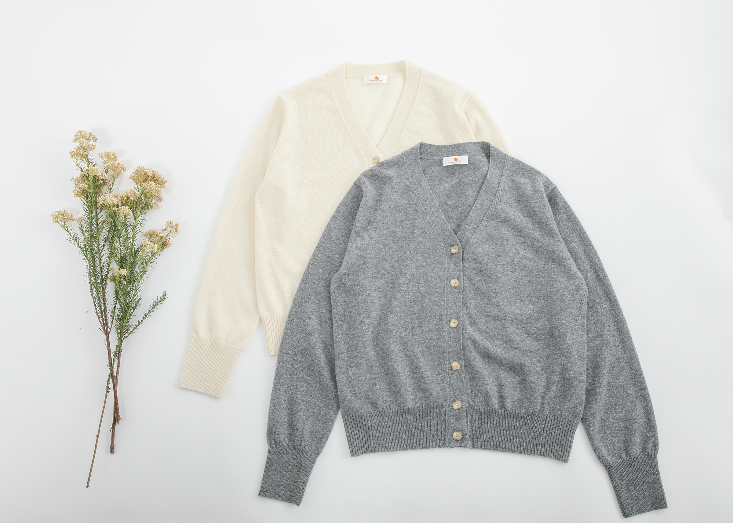 小金象 山羊绒100% -版型老好的基础短款V领开衫12针春秋通勤薄款