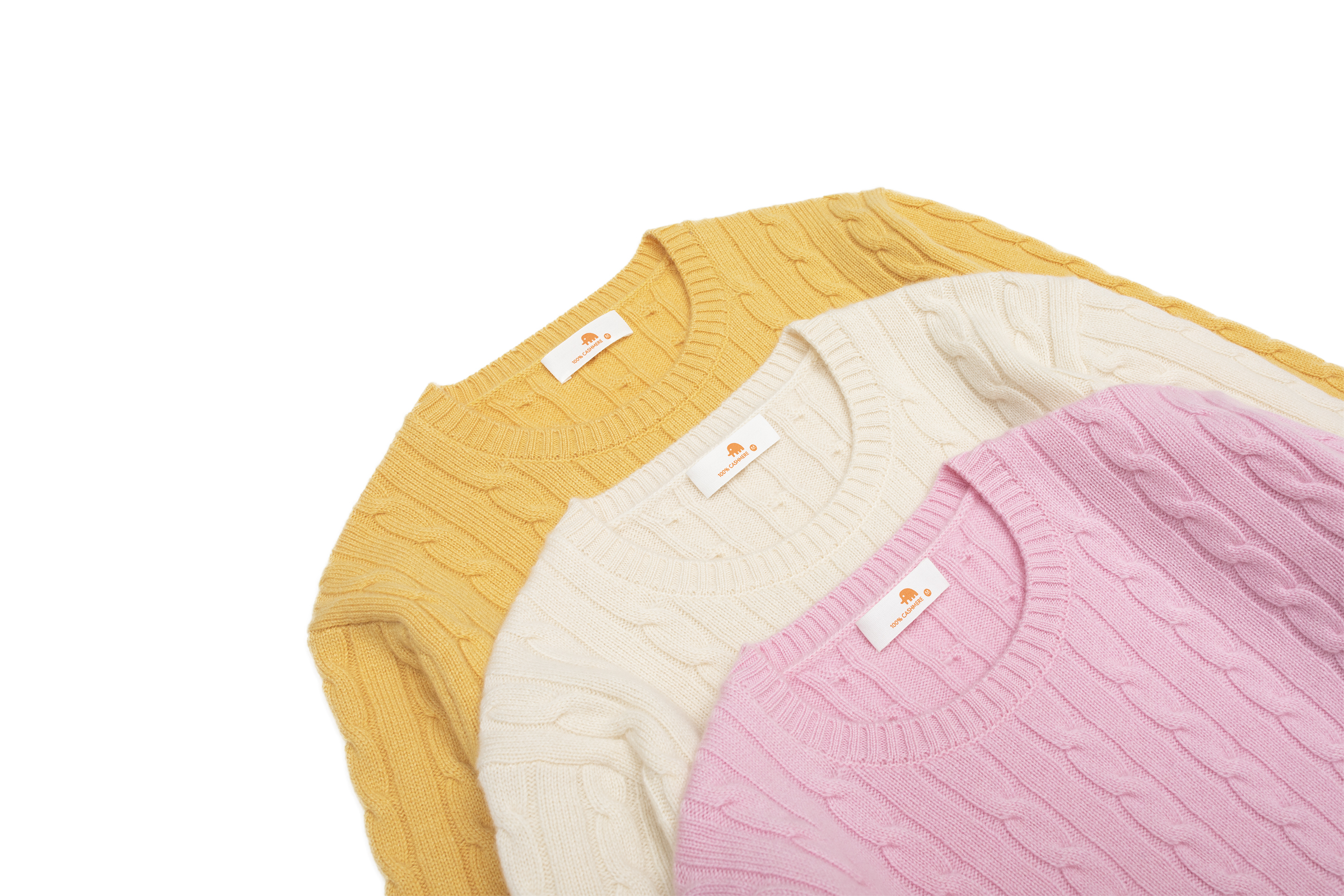 小金象 山羊绒100%  休闲松弛 女9针加密中厚宽松麻花圆领套头衫