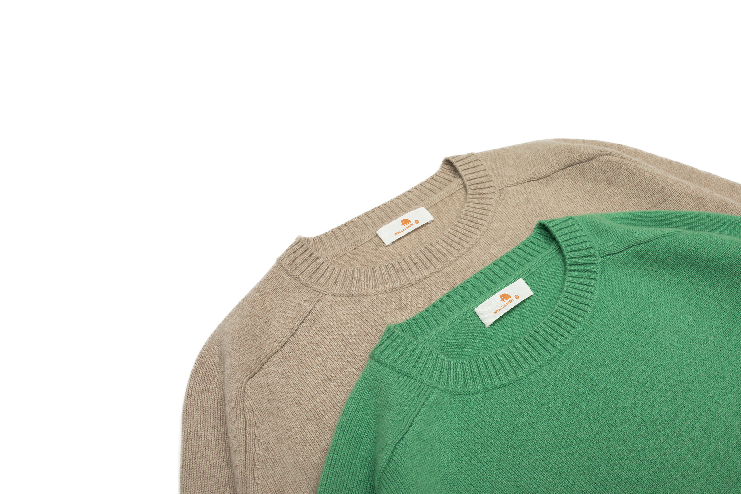 小金象 - 山羊绒100% 女9针加密中厚宽松圆领马鞍肩长袖套头衫