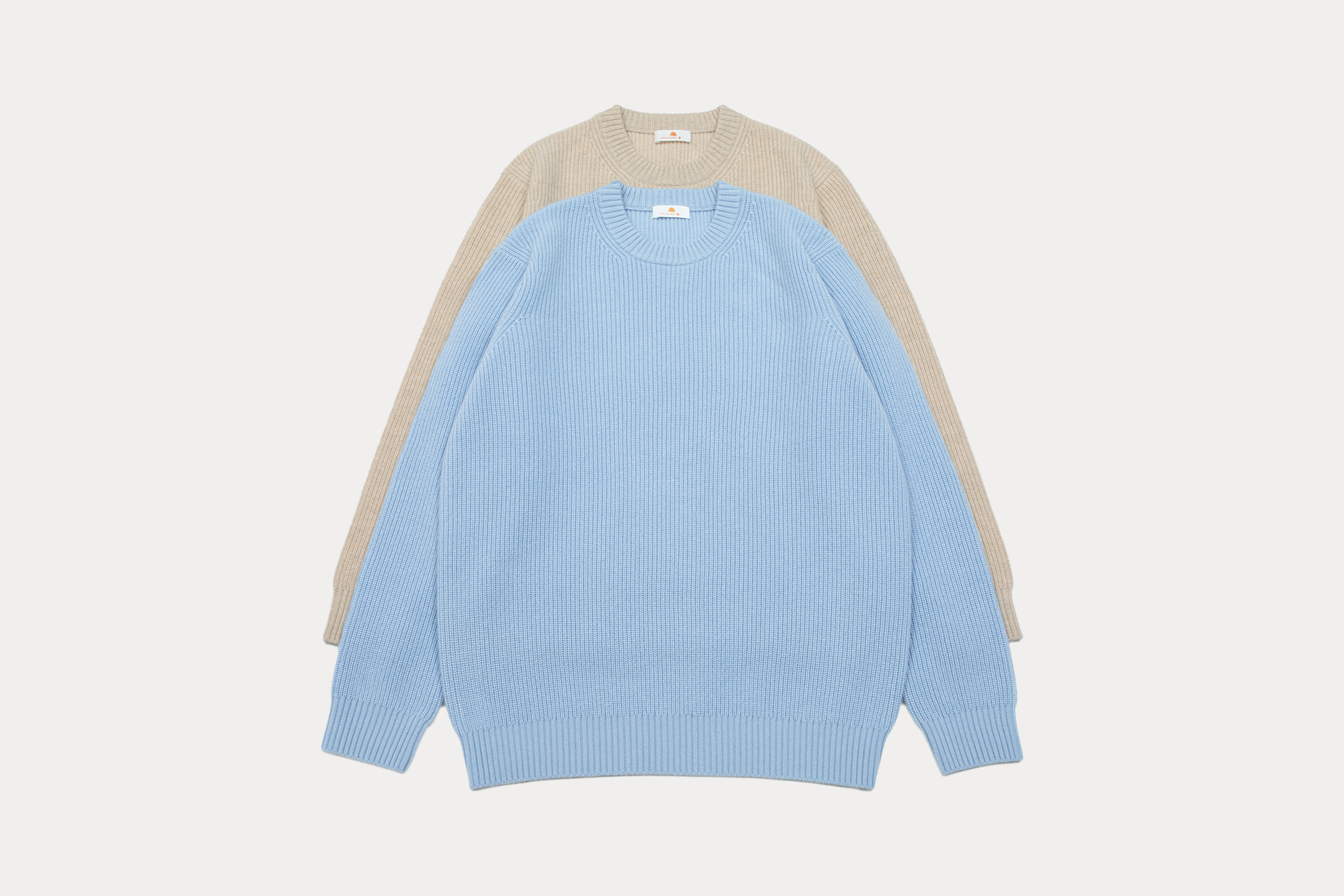 小金象 山羊绒100% 男9针单元宝厚实保暖通勤圆领宽松长袖套头衫