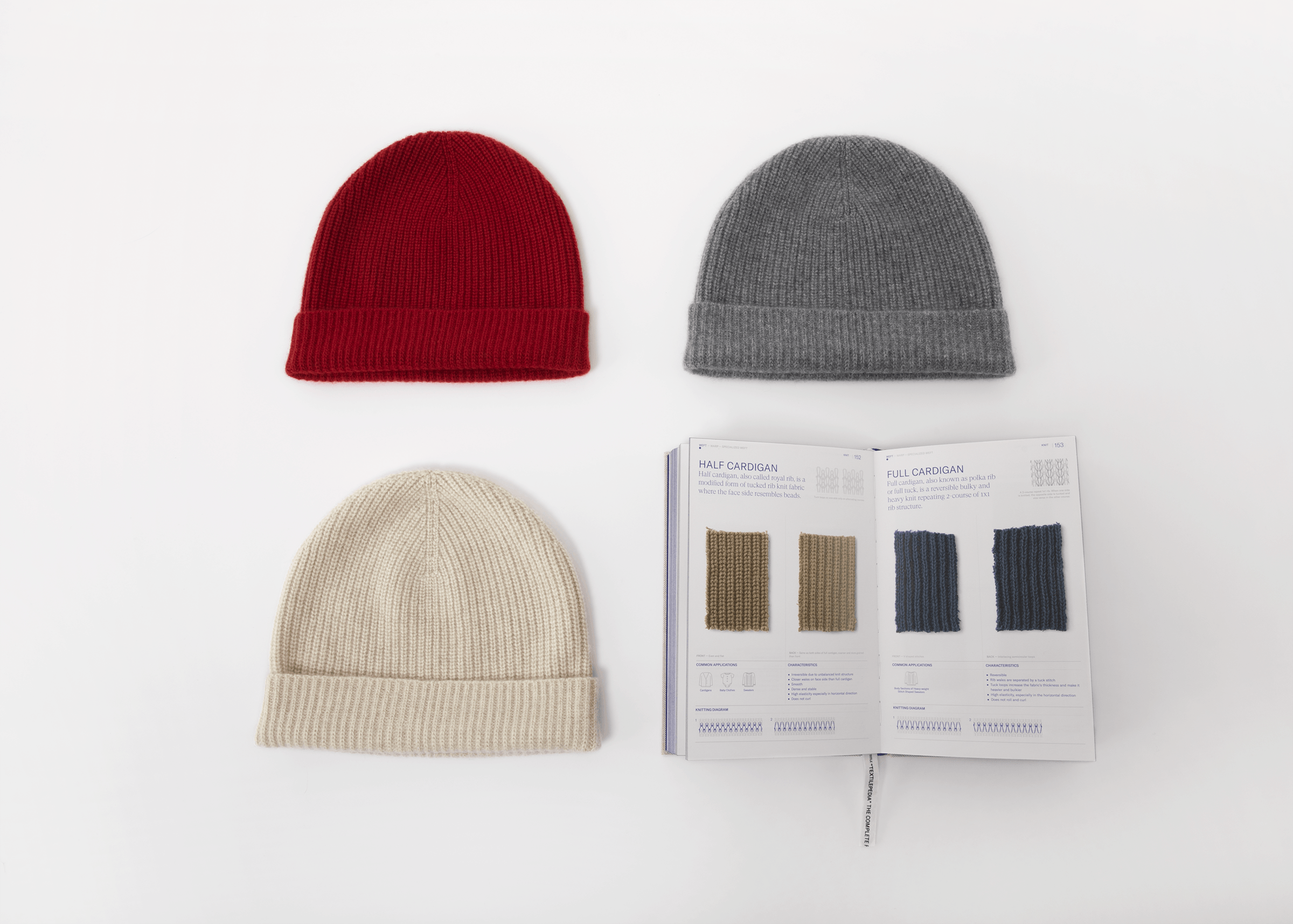 小金象 山羊绒100% - 中性男女同款无缝一体成型翻边纯羊绒针织帽